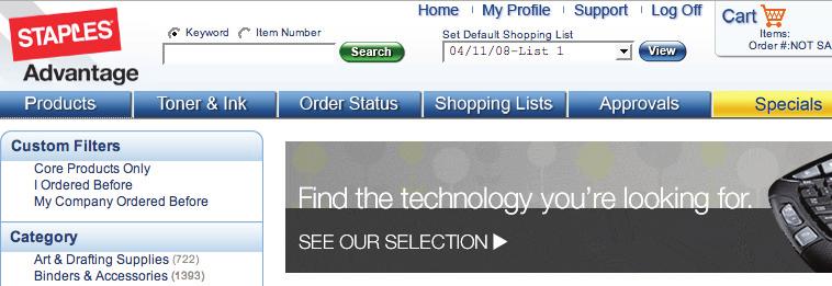In the online Catalog, you can browse by category, manufacturer or accessory, or search by keyword and item number. Toner & Ink Click this button to access our Toner & Ink fi nder.
