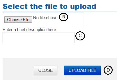 Click Attachments in the Work Order (the Work Order can be retrieved using the Track WO/PO link from the main menu or by running a Report). A. A new window appears: Click Upload File.