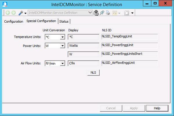 Post-Installation Configuration Section 2 Installation and Configuration Unit Conversion Intel Data Center Manager returns real-time server information in a fixed set of units (i.e. temperature always in Celsius, power in Watts etc.