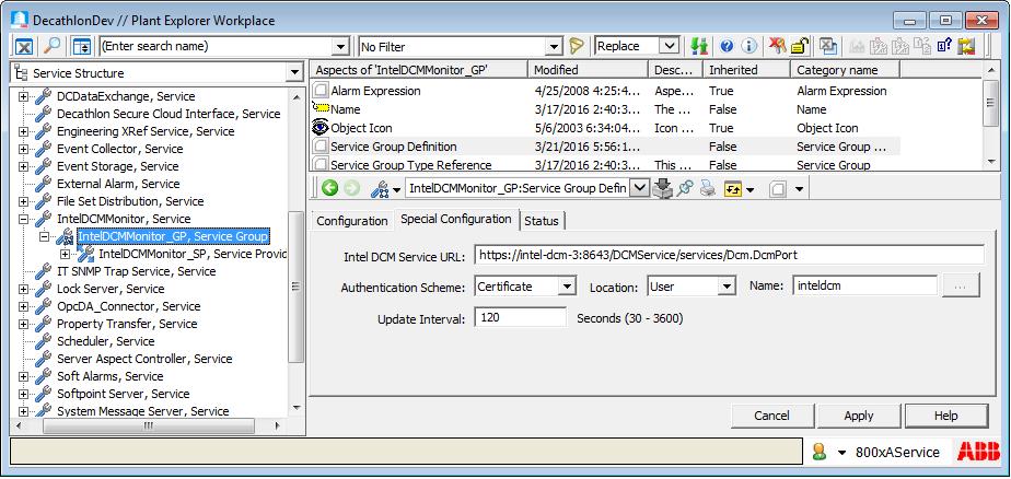 Section 4 Client Certificate Authentication Application Server Configuration of the Intel DCM User to set the certificate store location to Current User.