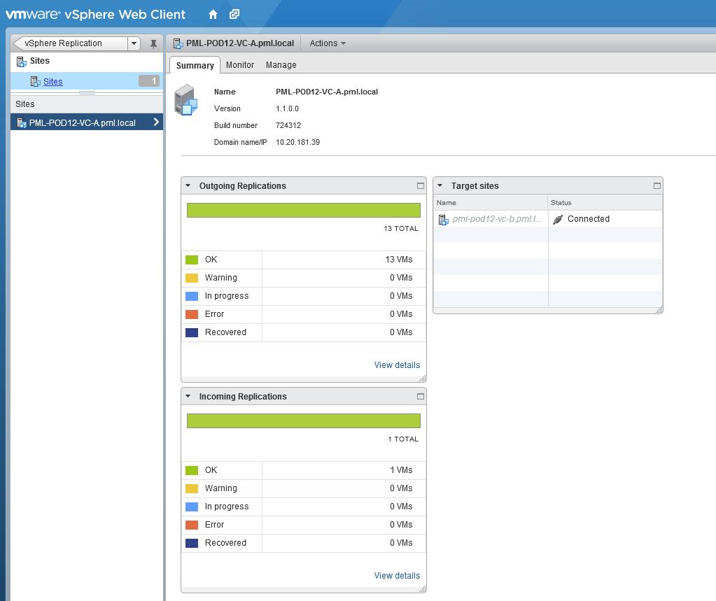 Fully integrated with vsphere Web Client Consistent management and operational best practices Single