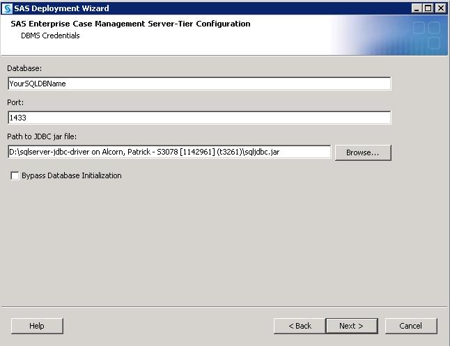 20 Chapter 3 Installing SAS Enterprise Case Management Display 3.
