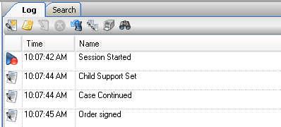 Review Event: The Review Event function will allow the user to select an event in the session log
