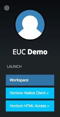 Enter the same EUC Demo Portal credentials, Username (ensure you have @vmwdemo.