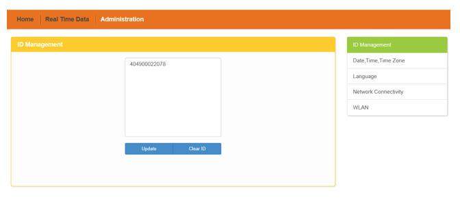 Select Administration at the top of the page. Administration Tab Figure 26 The UID Management page is displayed.
