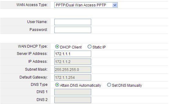 User Name/Password: enter the User Name and Password provided by your ISP. WAN DHCP type: it s available only for PPPoE connection.