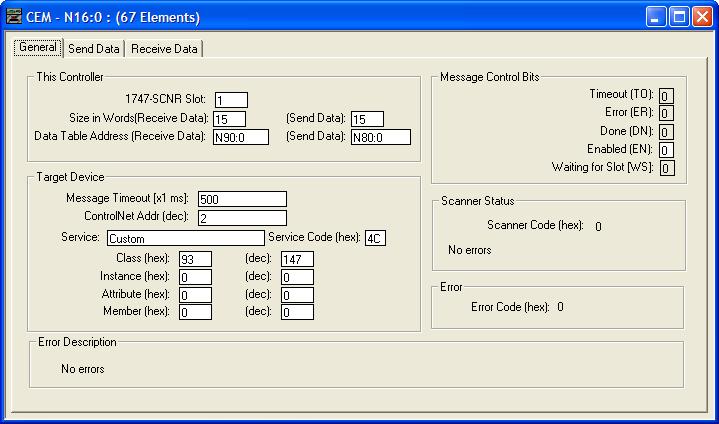 6-60 Using Explicit Messaging SLC 500 Controller Formatting a Message to Write Multiple Parameters Using Generic Get/Set Attribute Service Figure 6.