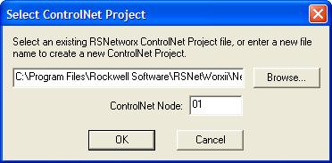 1. Start RSLogix 5 software. The RSLogix 5 window appears. 2. Select File > New to display the Select Processor Type screen. 3. Assign a name for the processor. 4.