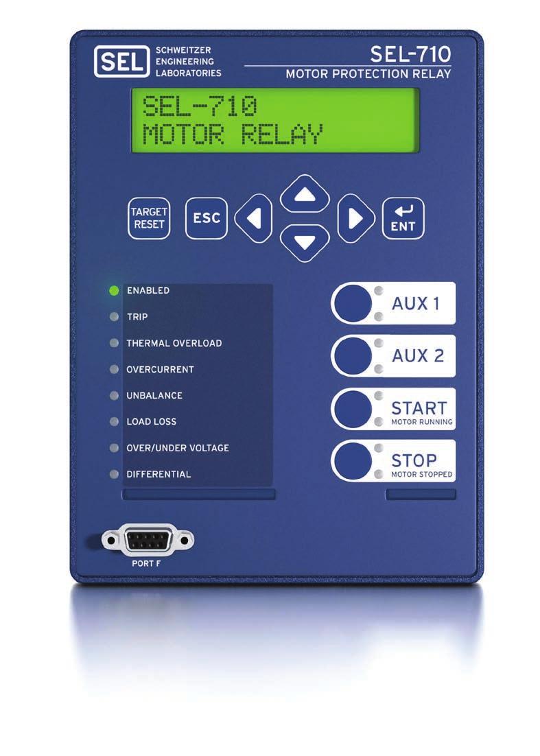 SEL-710 Motor Protection Relay Maximize process uptime with the SEL-patented motor thermal model. Optimize motor performance with separate thermal models for the stator and rotor.