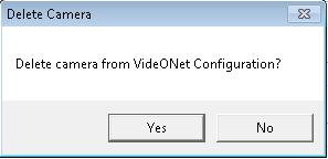 Deleting a Camera Configuration To delete a Camera Configuration, right-click the Camera Definition aspect and click Delete. This prompts for a confirmation (see Figure 21).