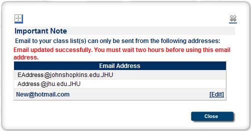 To email a single student, click the student s email address from your course roster. Type your email and click Send.
