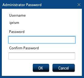 Enter a new password for the iprism administrator