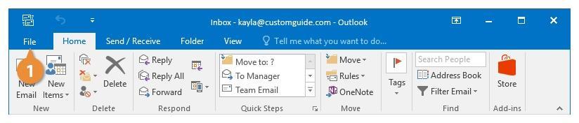 Retrieving Email Outlook automatically checks for new messages and displays them in your Inbox every 30 minutes.