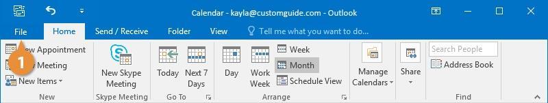 Customize the calendar settings. Click OK.