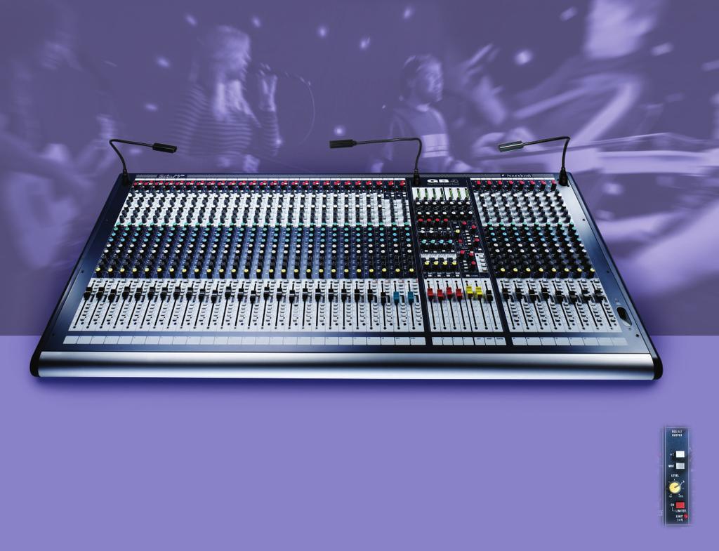 MUCH MORE CONSOLE FOR YOUR MONEY With dual-mode topology derived from Soundcraft s high-end MH Series consoles, the GB4 is the ultimate live mixing solution for medium-sized venues including clubs,