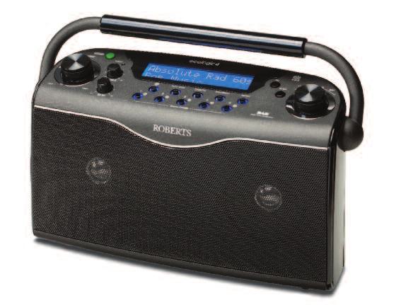 Ecologic 4 DAB/DAB+/FM RDS digital stereo radio with up to 150 hours battery life DAB/DAB+/FM RDS stereo wavebands Up to 150 hours battery life 20 station presets Menu display/selection of all major