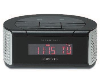 Clock Radios DreamTime 2 DAB/DAB+/FM RDS digital clock radio with dual alarm DAB/DAB+/FM RDS wavebands 20 station presets