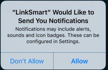 LinkSmart to send your notifications, once you download the app or go to phone Setting to allow the notifications.