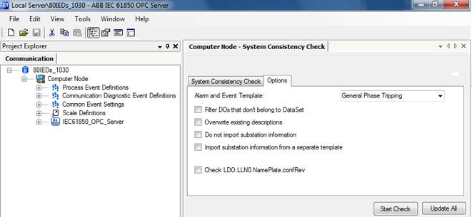 Section 2 800xA IEC61850 OPC Server System Consistency Check during SCD file import Figure 27.