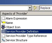 Configuring Alarms and Events in Plant Explorer Section 4 800xA IEC 61850 Alarm and Event If there is a redundant AE server, then create a second provider object. 6. Select the created Service Provider object.