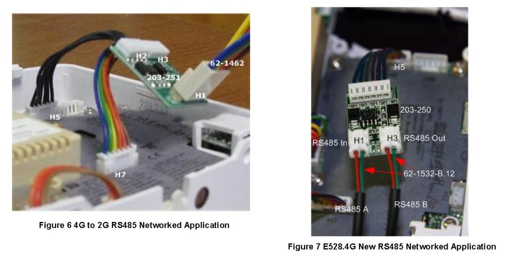 Figure 6. 4G to 2G RS485 Networked Application E528.4G New Installation Figure 7.