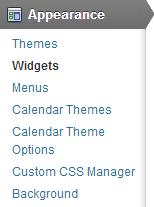 Placing a calendar in the sidebar Sidebars on IEEE themes are displayed
