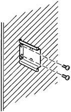 Connector Terminals Section 5-2 a) Attach Mounting Bracket B perpendicularly to the wall or panel with two Phillips screws.