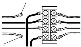 Supplying Power to the Slaves Section 2-3 When dividing the Slaves into groups to supply power, connect the groups using a standard relay terminal like the one shown in the following diagram.