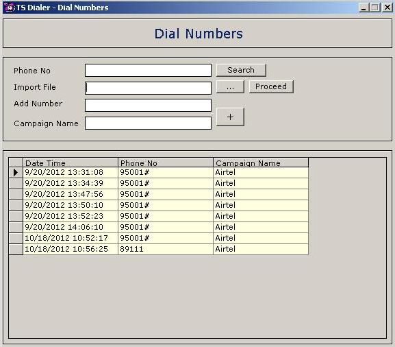 Enter the new outbound number into the Dial
