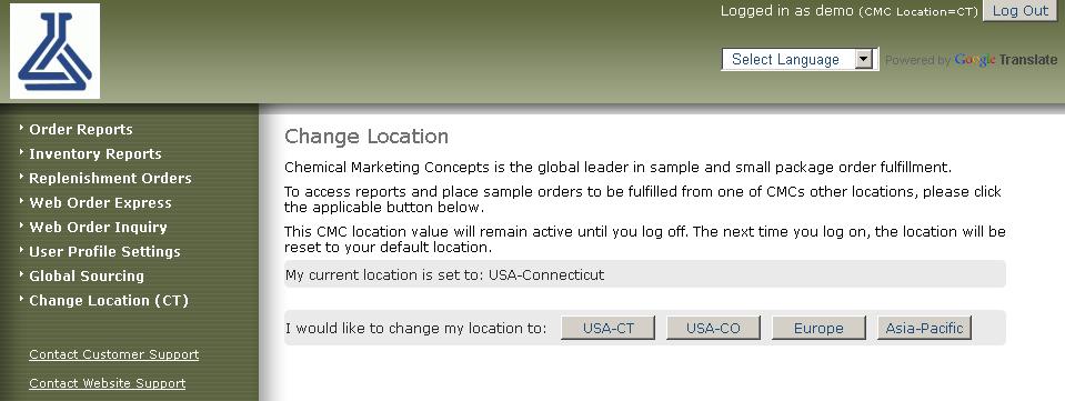 To clear your results, simply hit the Clear selections buttons below each geographic location.