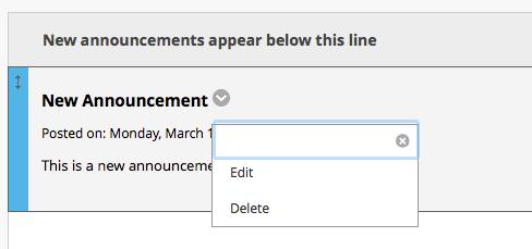 Type Subject and Message. 4. Set the display options that meet your needs. If you keep the default section Date Restricted the announcement will be moved to the tab after 7 days. 5.