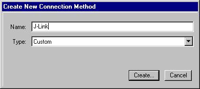 Click Connect Connection Organizer to open the Connection Organizer. 2. Click Method New in the Connection Organizer dialog. 3. The Create a new Connection Method will be opened.