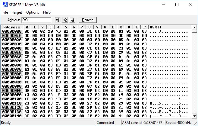 95 3.5 CHAPTER 3 J-Mem Memory Viewer J-Mem Memory Viewer J-Mem displays memory contents of target systems and allows modifications of RAM and SFRs (Special Function Registers) while the target is