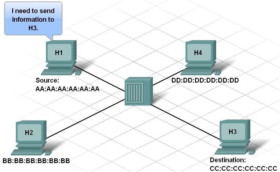 Communication Across a Local Ethernet Network Physical addressing