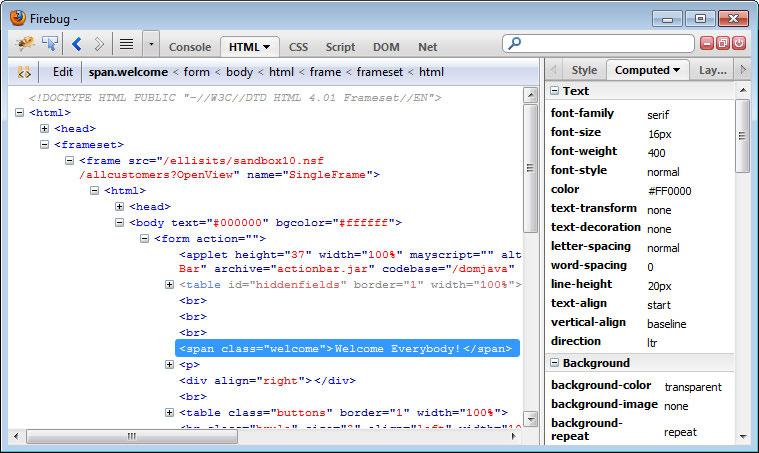 Testing and Debugging If your organization mandates the use of Internet Explorer, you may still find value in working with tools like Firebug, or you may find some alternatives (for example, Firebug