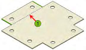 4. For each cut, hole, punch, or other feature, create a new sketch on the face of the part.