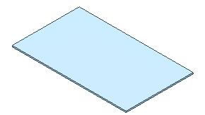 5. In the browser, double-click Sketch1. 6. Sketch a rectangle and dimension it as shown. 10. To create a flange using the Design in Finished State method: Activate the sheet metal Flange command.