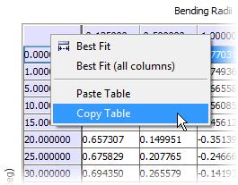 Copy Bend Table You can copy your bend table from Inventor and paste it into a spreadsheet or text file.