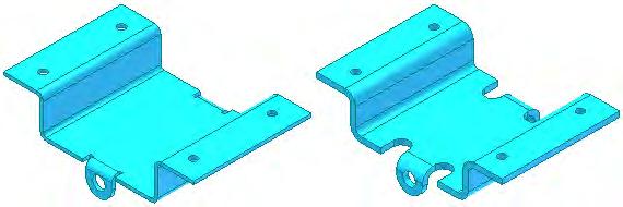 Example of Sheet Metal Defaults When designing a sheet metal part, you specify what the material is, its thickness, and the other attributes that are used for calculating the flat pattern of the part.