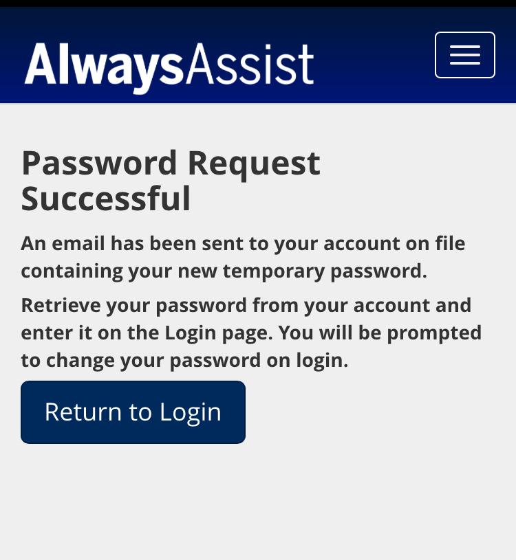 action performed for their AlwaysAssist account.