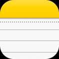 3 The icon is a rounded square divided into two parts. The top part is yellow and the bottom part is white with a dotted line and three horizontal lines below it. 5.