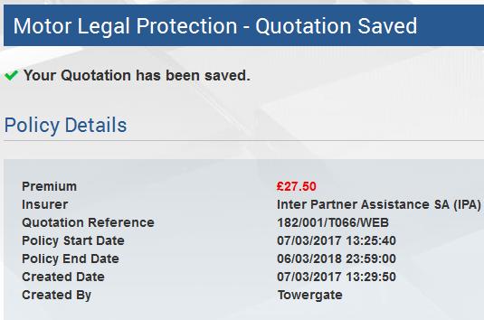 Saving the quote If you choose to save the quote, you will be forwarded to a page confirming that your quotation has been saved and the quote will be assigned a reference number.