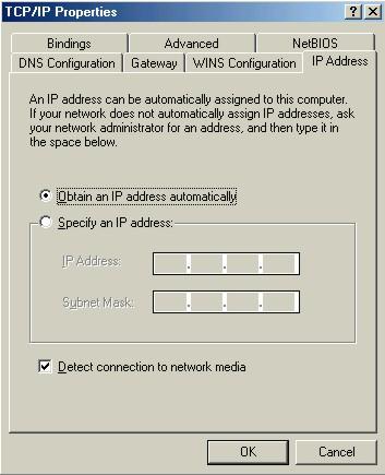 4. Click the IP Address tab.