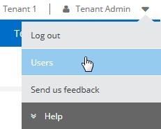 Logging in to Cloud Manager 7 2. In the Users table, position your cursor over your account name, select the menu icon, and then click Edit: 3.