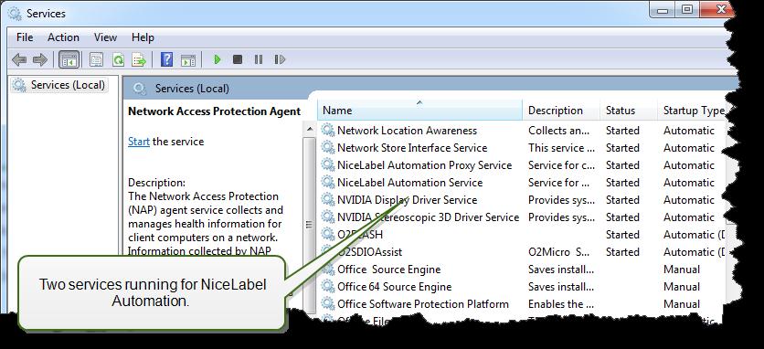 4 Setting Up Application 4.1 Architecture NiceLabel Automation is a service-based application.