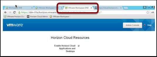 Synchronize Identity Manager with Horizon Cloud From the previous exercises,