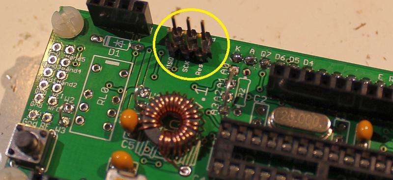 Upon power-up, you will need to adjust the contrast potentiometer R1 to view the LCD properly. Turn it fully clockwise to start with (before applying power).