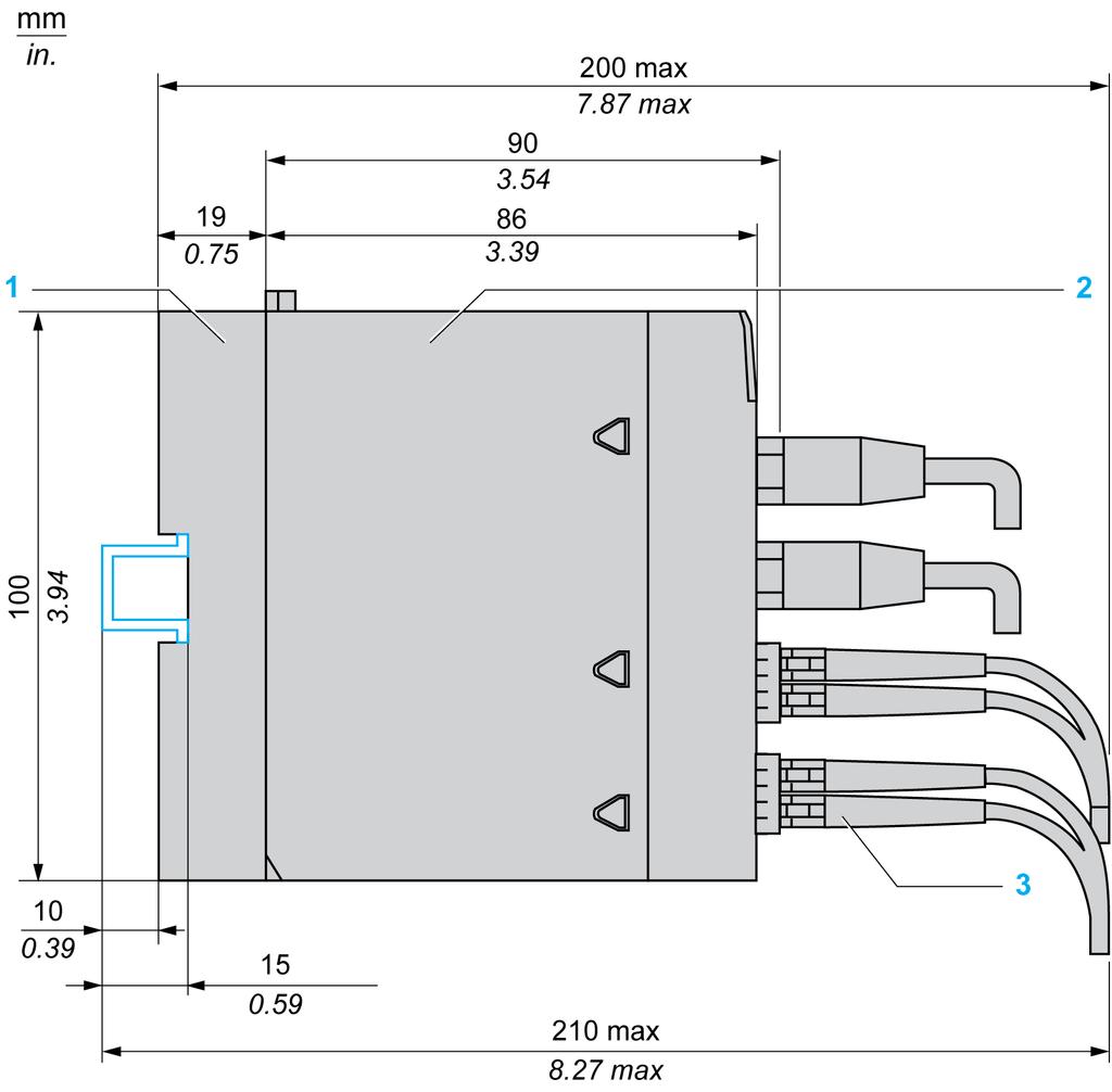 BMX NRP 0200/0201 Module Description Mechanical and Electrical Specifications Mechanical Specifications Weight 7.16 oz (203 g) Dimensions (H x D x W) 3.94 x 3.39 x 1.26 in.