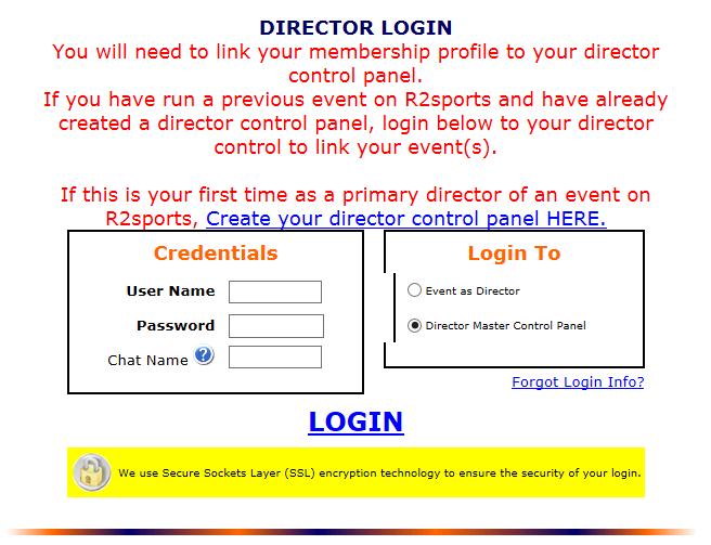 o o 2. Or this is where you log in as a Director.