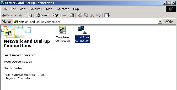 Configuring a PC in Windows 2000 1.